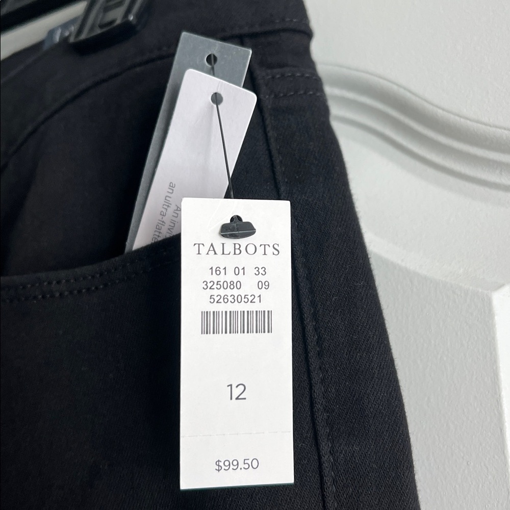 Talbots Black Jeggings NWT Sz 12 - Picture 2 of 3